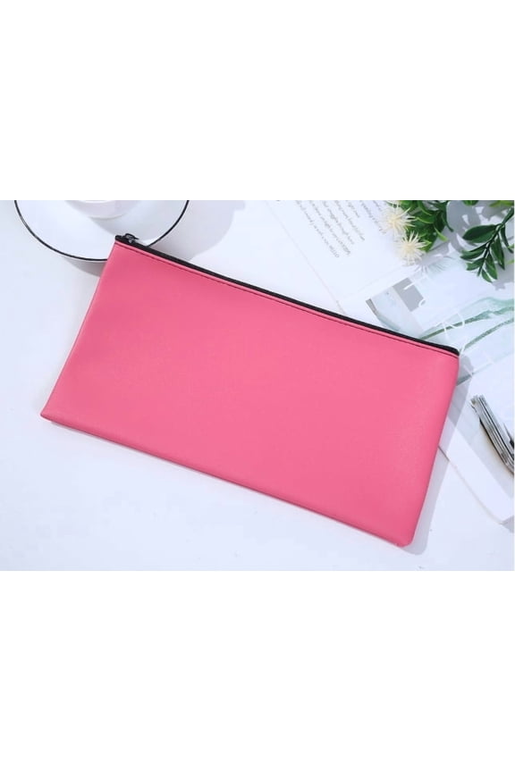 2 Pieces Money Bags with Zipper, 11x6.1 inch Money Pouch, Bank Bag, Cash Bag, Check Wallet, Cosmetics