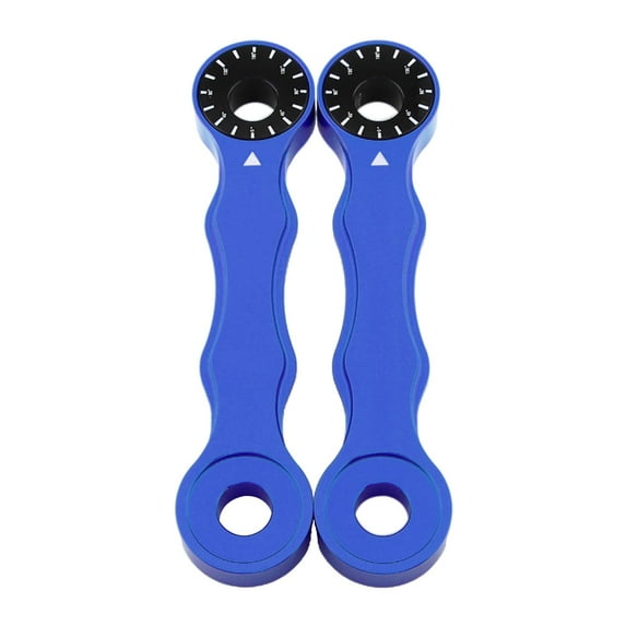 2 Pieces Motorcycle Lowering Links Set Premium for Suzuki Drz400 Blue