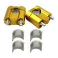 thumbnail image 1 of 2 Pieces Motorcycle Risers Handlebar Clamp Mount Aluminum Alloy Universal Fit for Standard Handlebars Riders, 1 of 9