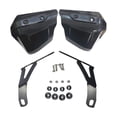 thumbnail image 1 of 2 Pieces Motorcycle Universal Motorcycle Accessories with Metal Bracket Touring Mounting Hardware Wind Protector black, 1 of 8