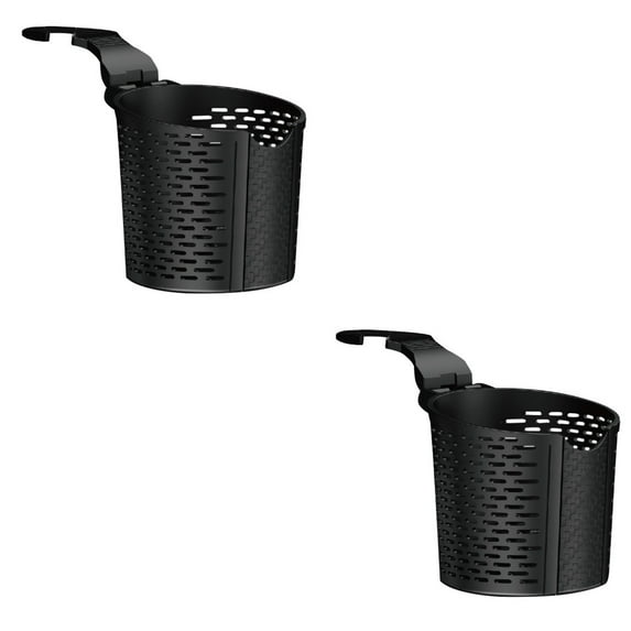 2 Pieces Mug Buggy Cup Holder Car Drink Holder 10.5X9.5cm Black