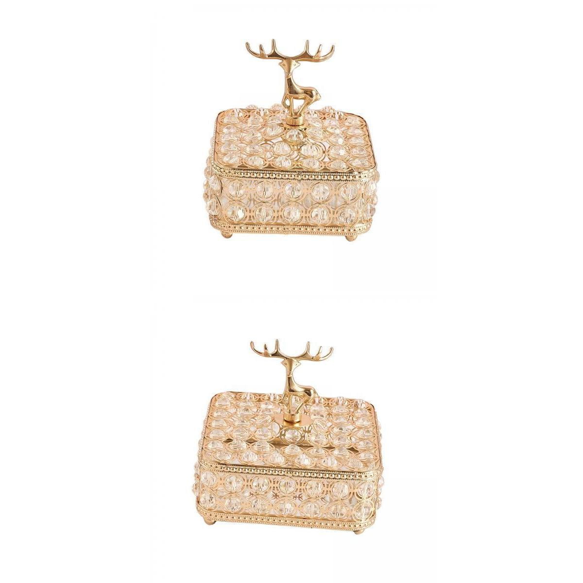 2 Pieces Multipurpose Jewelry Storage Cases For Bedroom