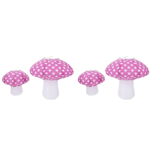 FUEENIRVA Paper Lantern Purple For Childrens Day 4Pcs 11.8X11.8X11.8In