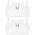 thumbnail image 1 of unbranded 2pcs Desktop Napkin Stand Acrylic Clear Table Napkin Organizer Kitchen Counter Napkin Holder, 1 of 8