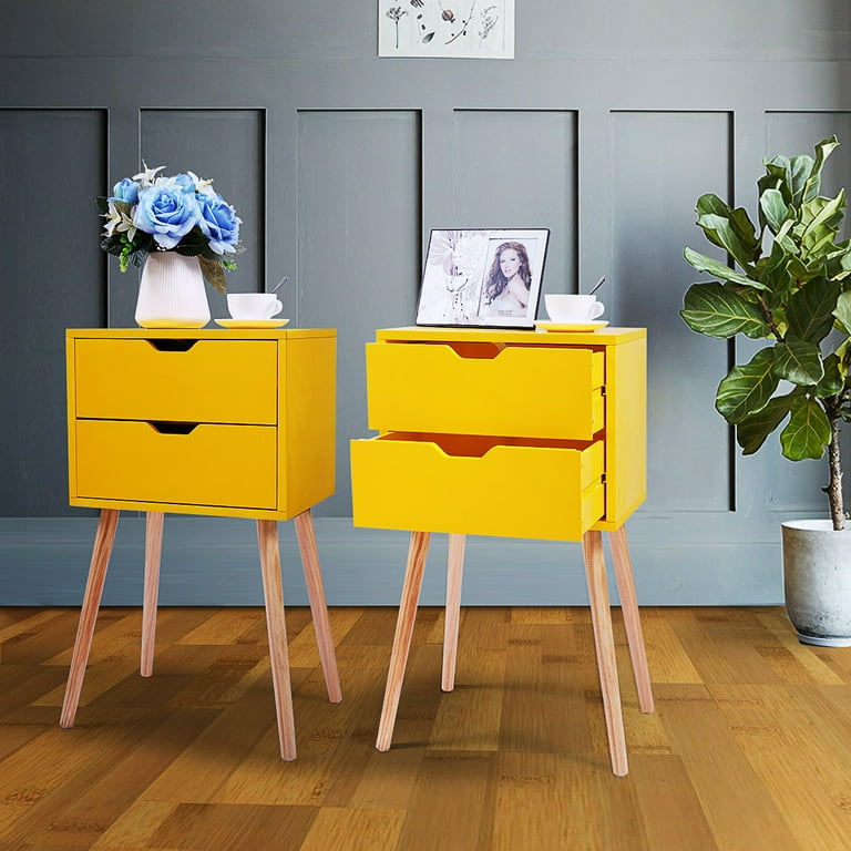Yellow cheap night stand