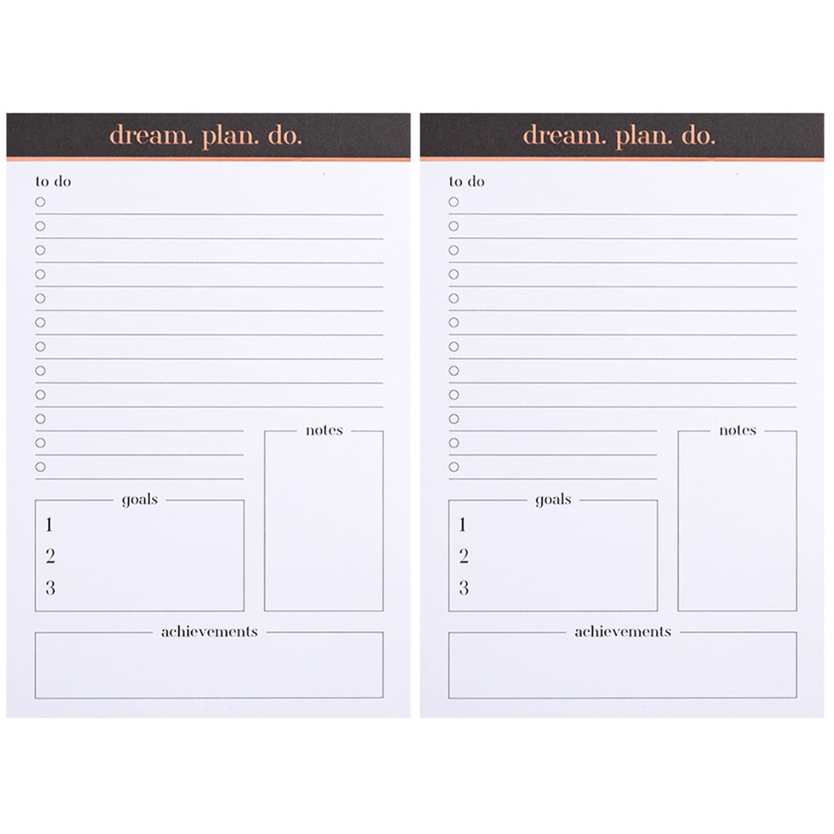 2 Pieces Note Pads Household Gifts Family Presents Daily Planner to Do List Notepad Todo List