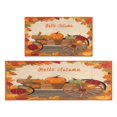 2 Pieces Of Kitchen Rugs and Mats Non Skid Washable Fall (110) Kitchen