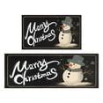 thumbnail image 1 of 2 Pieces Of Kitchen Rugs and Mats Non Skid Washable Merry Christmas (3) Kitchen Mat,Floor Cushion Waterproof Rug,Rubber Backed Area Rugs for Laundry 47*17+30*17, 1 of 7