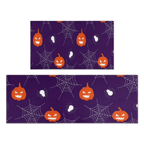 2 Pieces Of Kitchen Rugs and Mats Non Skid Washable (20) Kitchen Mat,Floor Cushion Waterproof Rug,Rubber Backed Area Rugs for Laundry 47*17+30*17