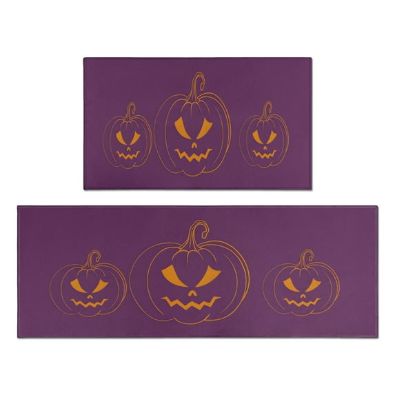 2 Pieces Of Kitchen Rugs and Mats Non Skid Washable (27) Kitchen Mat,Floor Cushion Waterproof Rug,Rubber Backed Area Rugs for Laundry 47*17+30*17