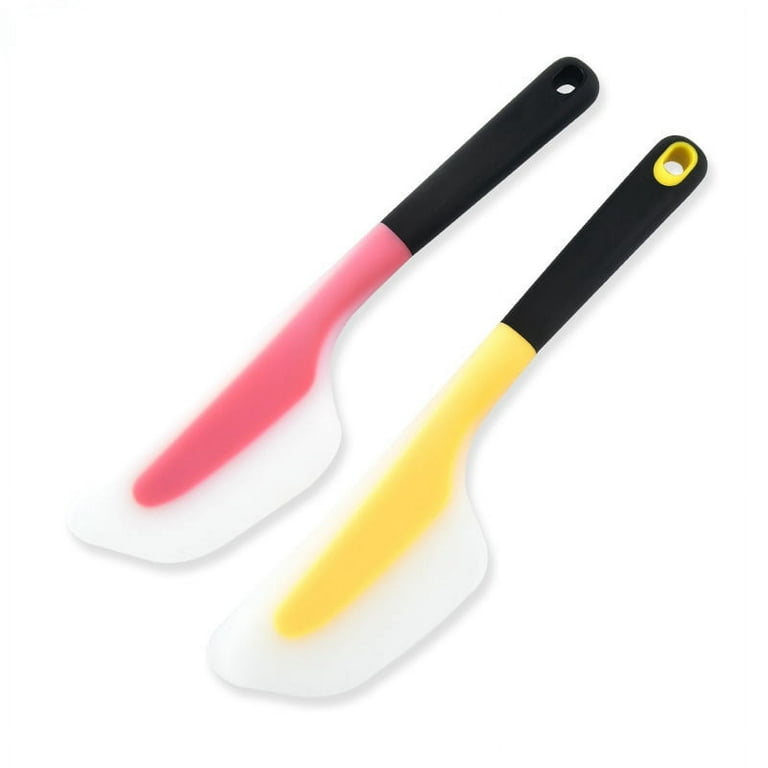 2 Pieces Omelette Spatula Kitchen Omelet Turner Silicone Omelette Turner Flip and Fold Omelette Turner for Kitchen Omelet Pancake Crepes (Red and