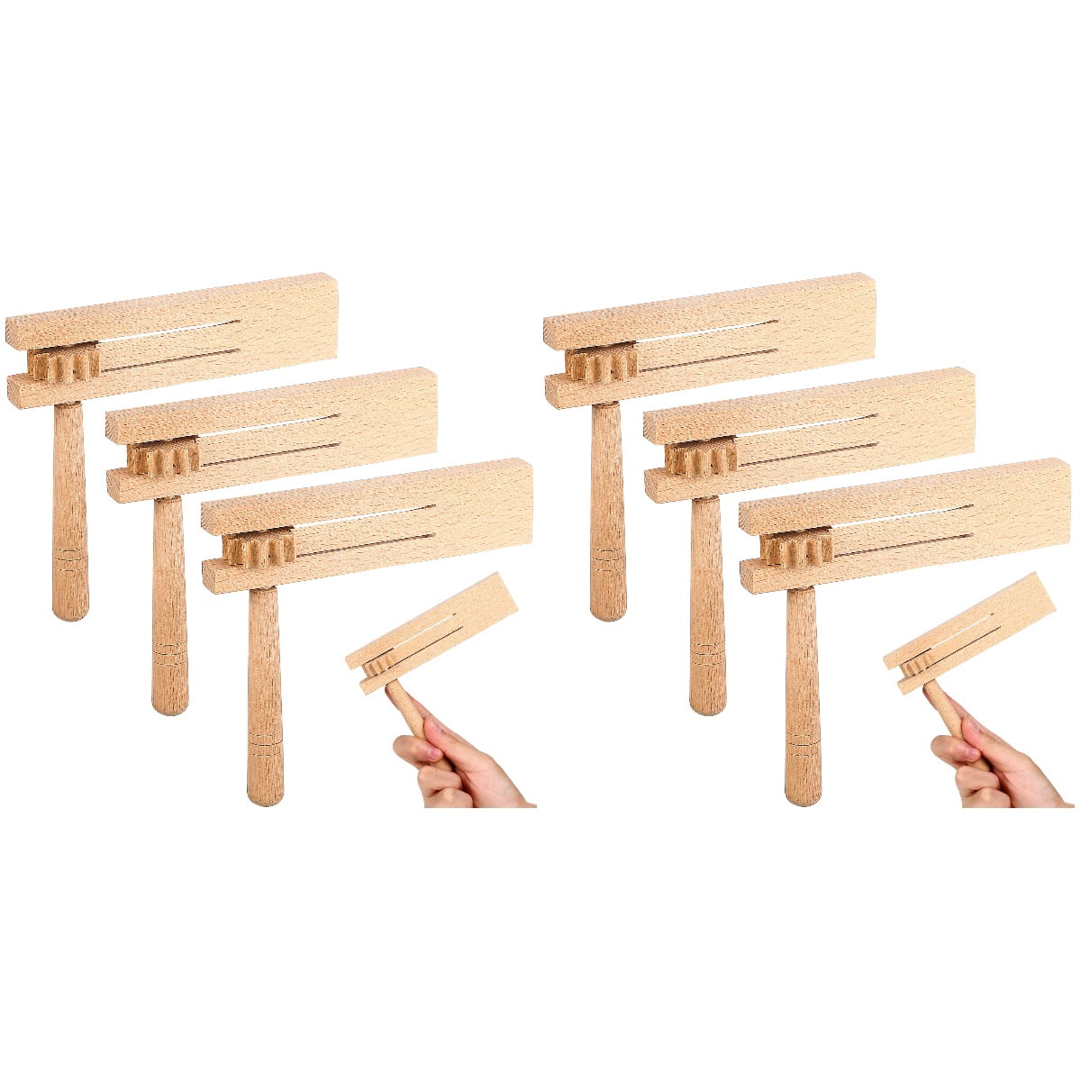 2 Pieces Orff Instrument Loud Ratchet Toys Sound Maker for Babies ...
