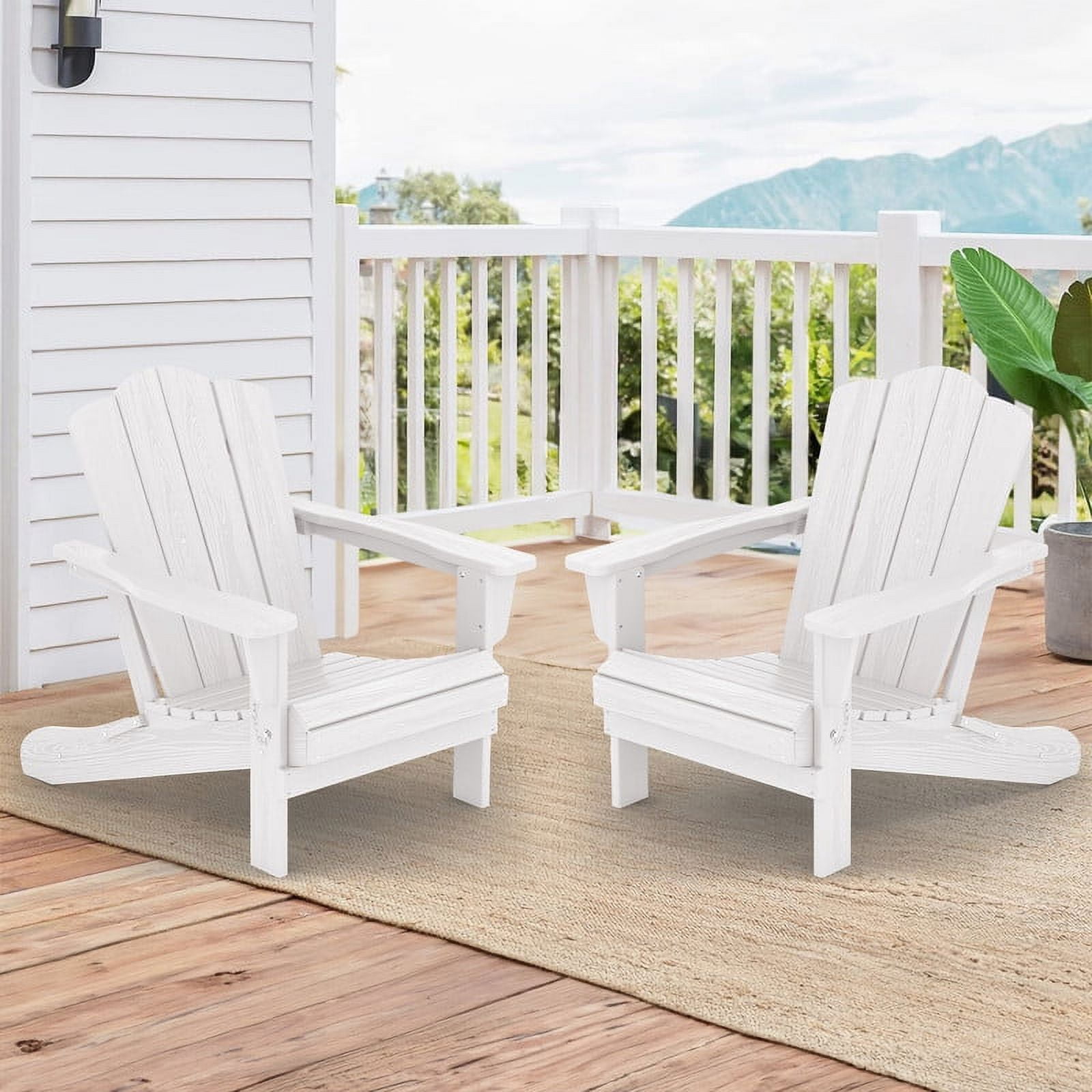 Plastic white adirondack chairs discount