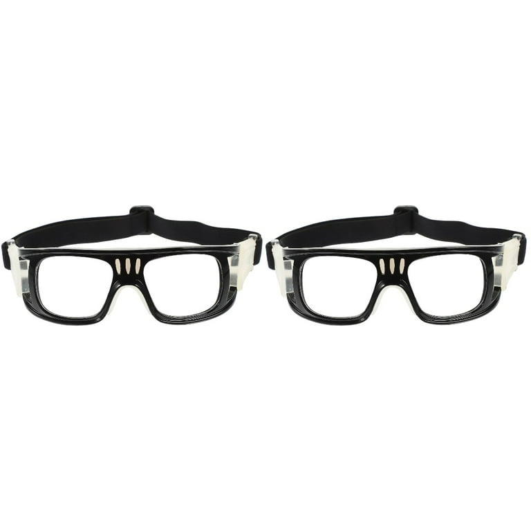 2 Pieces Outdoor Sports Glasses Safety Basketball Goggles Stylish Silicone over Eyeglasses Practicing Man