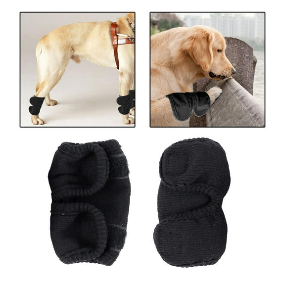 2 Pieces Pads Dog Leg Support Protective Sleeve Comfortable Dog Elbow Pads for Lick Wound Dogs Accessories