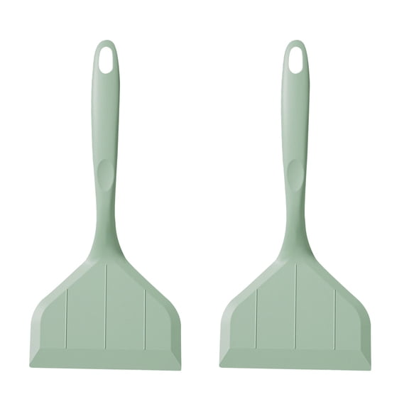 2 Pieces Pancakes Fish Spatula Silicone Slotted Shovel Cooking Spatulas Nonstick Flipper Work