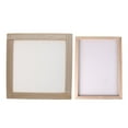thumbnail image 1 of 2 Pieces Paper Making Wooden Paper Making Mould Papermaking Screen Kits Mould Frame Rectangle Wooden Paper Making Screen Tools for DIY Paper Craft Flower Handcraft(5 x 7 Inches, 7.8 x 7.8 Inches), 1 of 8