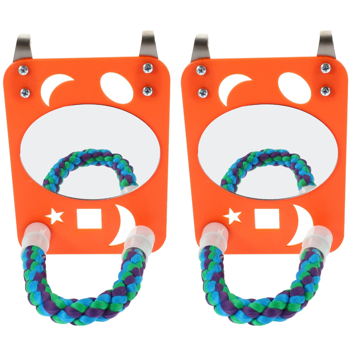 2 Pieces Parrot Mirror Toy Mirrors Large Parrot Toys Budgie Toy Parrot