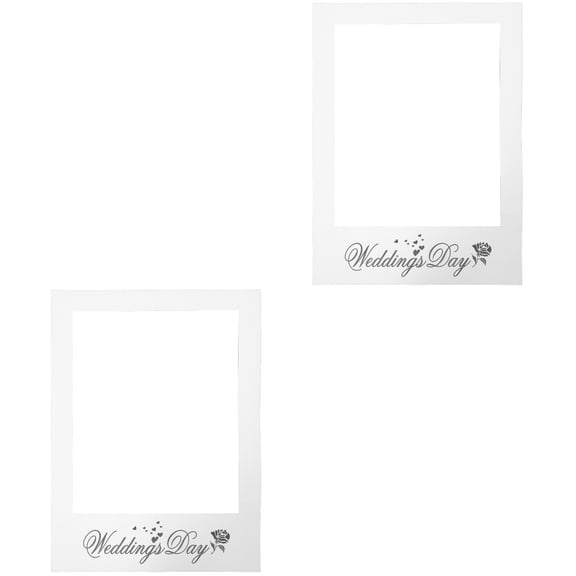 SOPOTUTU Party Photo Booth Props Frame Set, and Fun Paper Decorations for Weddings and Events, 2 Pieces