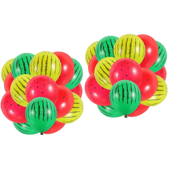 2 Pieces Party Watermelon Latex Balloon Active Atmosphere Decorations Child