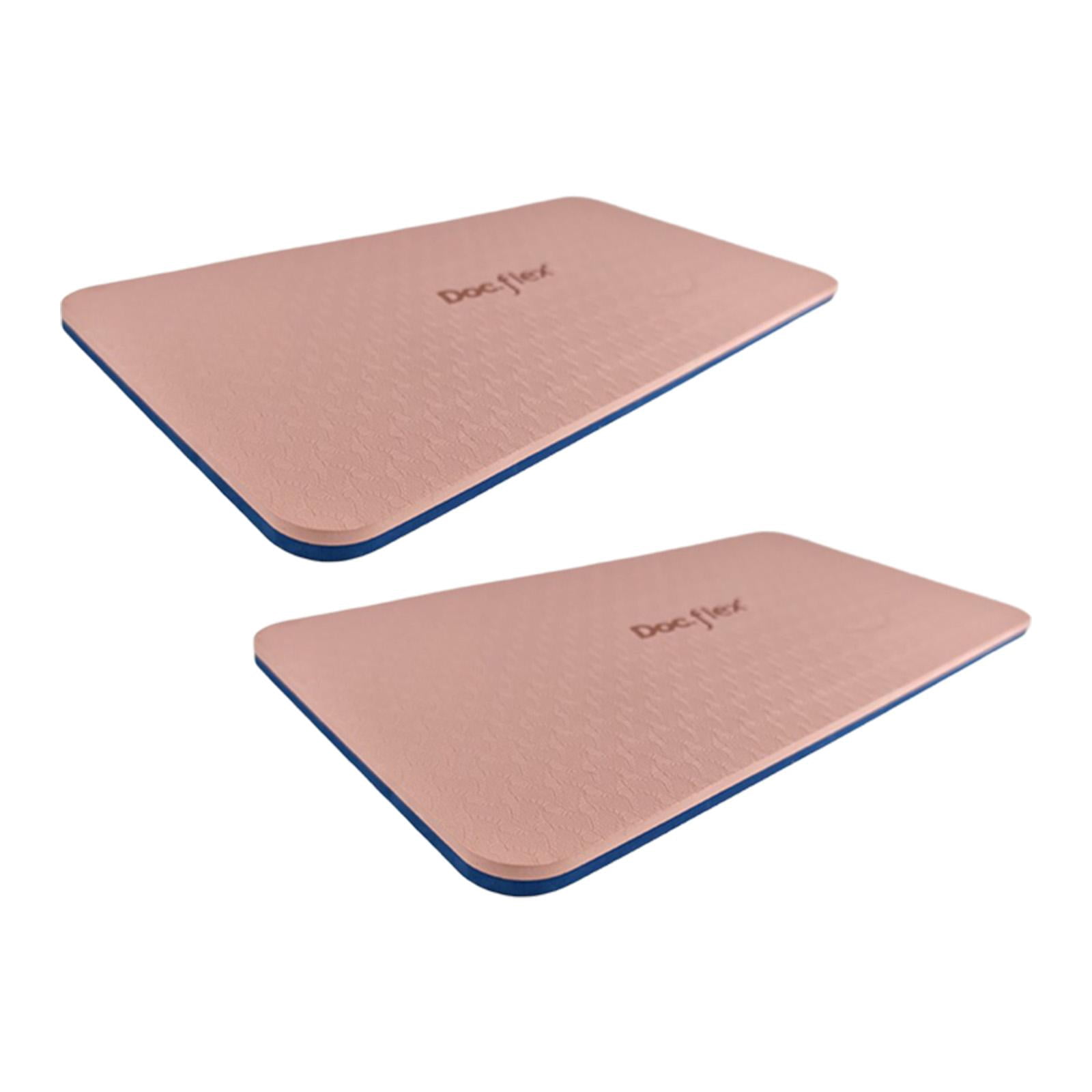 2 Pieces Pilates Reformer Mat Yoga Knee Pad Exercise Cushion Lightweight TOE Material for Women Home Gym Fitness Studio