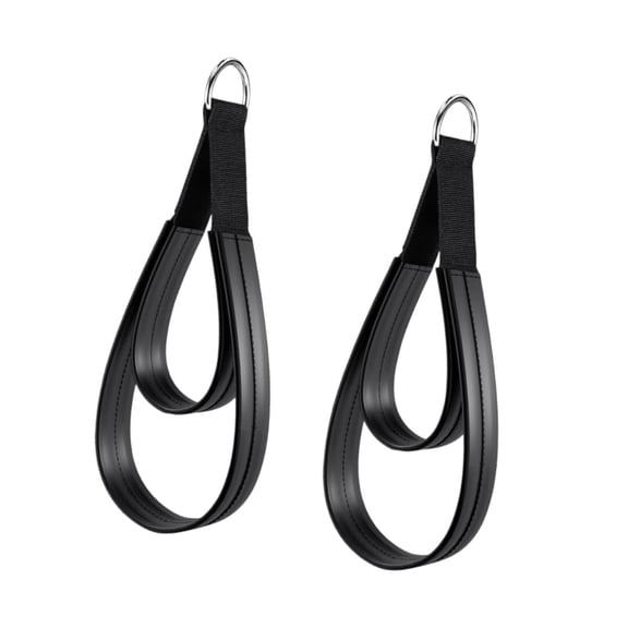 2 Pieces Pilates Straps Double Loop Ankle Straps with Comfortable Grip for Reformer Home Gym Workout Women Men