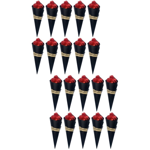 2 Pieces Pink Roses Artificial Flowers Gift Box Girlfriend Decorative Bouquet