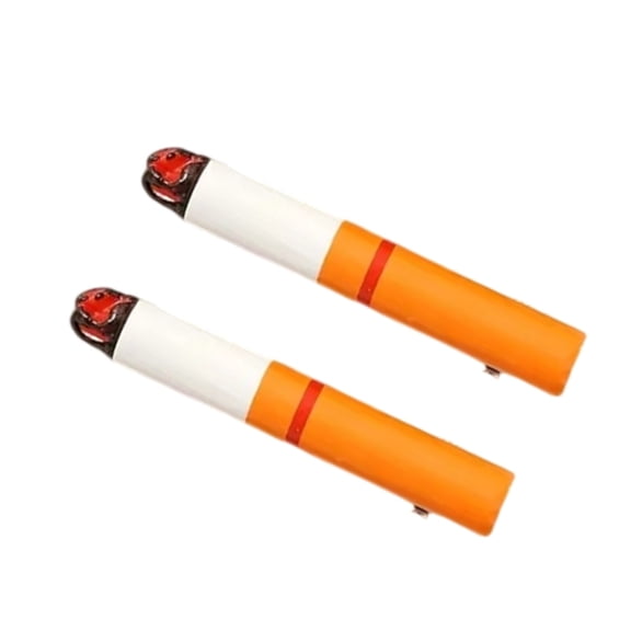 2 Pieces Plastic Resin Cigarettes Design Hair Clip Quirky Festival Hairstyle Decoration