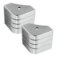 thumbnail image 1 of 2 Pieces Pontoon Corner Caps Aluminum Deck Bumper Heavy Duty for Boat Dock Marina Protection, 1 of 8