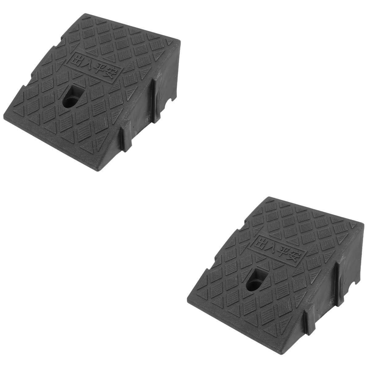 2 Pieces Portable Scooter Ramp Speed reduction Slot Curb Ramps