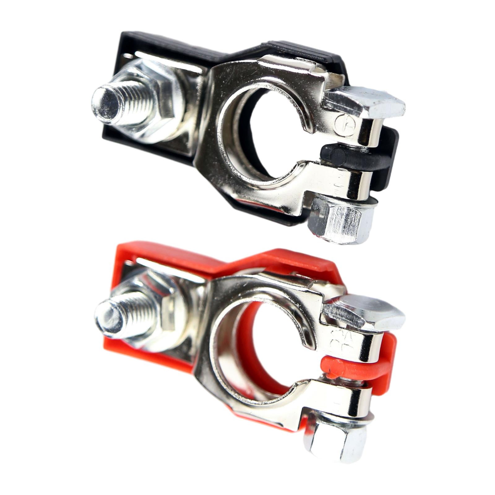 2 Pieces Positive & Negative Battery Cable Terminals Clamp Copper
