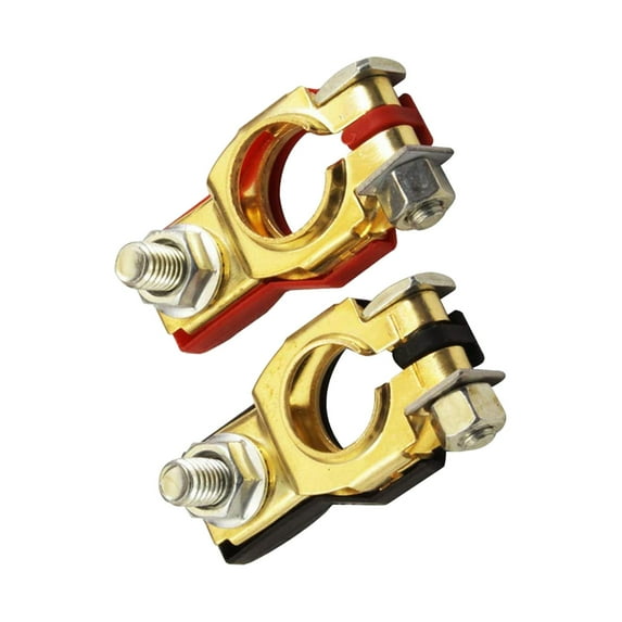 2 Pieces Positive & Negative Battery Terminal Set for Marine Trucks Rvs A 1.2mm