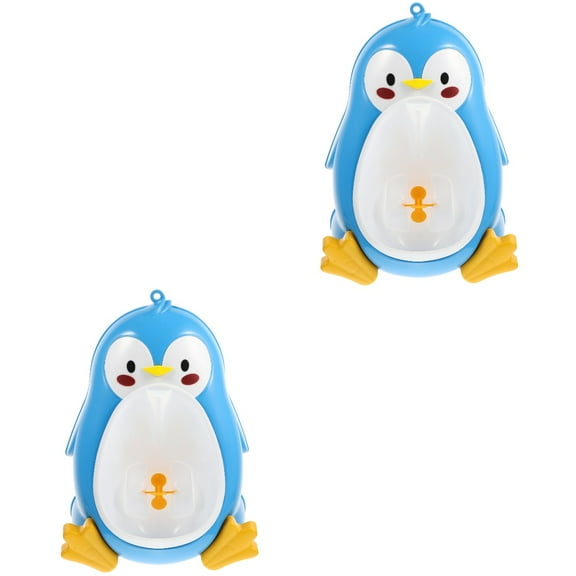 YSNOOWE Easy to Clean Potty Training Urinal Blue ABS Children Home Bathroom 2Pcs 14.6x10.2x8.7in