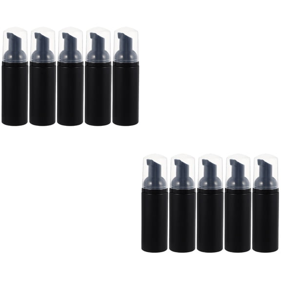 2 Pieces Pump Bubble Bottle Transparent Cap Foaming Electroplated Travel