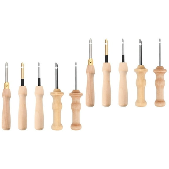 2 Pieces Punch Needle Tools Knitting Needles Stamp Embroidery Kit