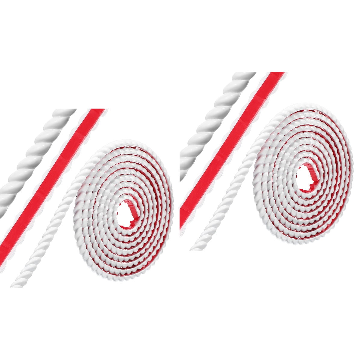 2 Pieces Pvc Decorative Soft Lines Flexible Trim Caulk Strip Skirting