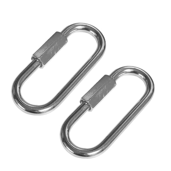 2 Pieces Quick Link Chain Connector Swing Screw Lock Clip Secure Locking for Hammocks and Outdoor Gear
