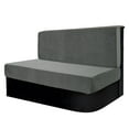 thumbnail image 1 of 2 Pieces RV Dinette Cushion Covers Velvet Stretch Camper Seat Cushion Bench Slipcovers with Backrest Cover Sofa Cushion Cover for RV Car, 1 of 6