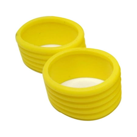 2 Pieces Racket Grip Overgrip Fix Flexible Yellow