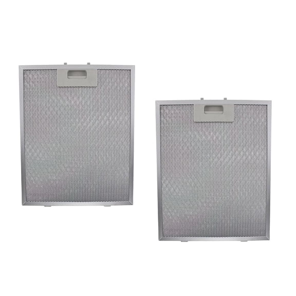 2 Pieces Range Hood Filters Grease Filter Kitchen Oil Filters Reusable Aluminum Mesh for Home Restaurant Kitchens