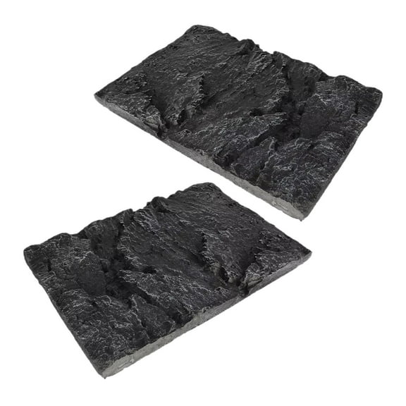 2 Pieces Reptile Tank Background Terrarium Habitat Decoration 3D Simulated Rock Design for Leopard Gecko Lizards