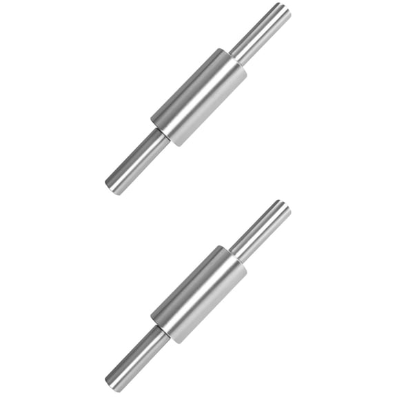 2 Pieces Rollers Cooking Baking Tools Cookie Rolling Pin Dough Press Stick Noodle Stick Multipurpose Stainless Steel