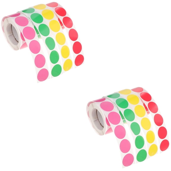 2 Pieces Round Labels Dot Stickers Circle Dots with Adhesive Shiny