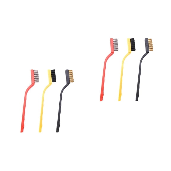 2 Pieces Rust Brush Record Sill Wire Automotive Cleaning Brushes Electric