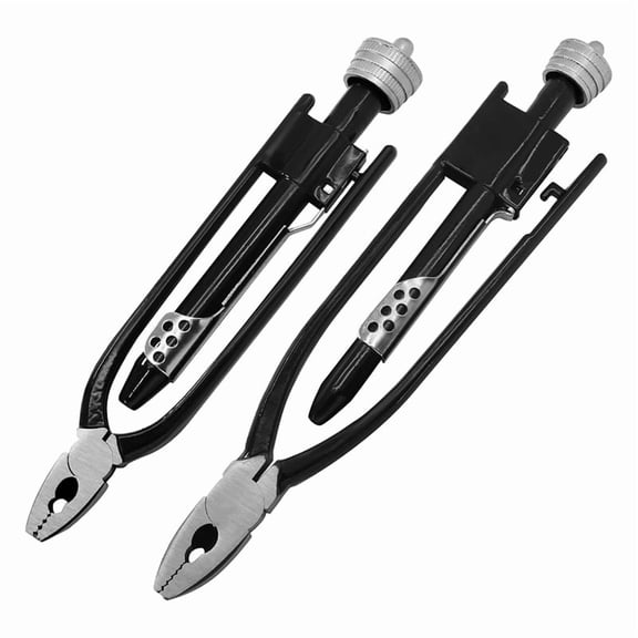 2 Pieces Safety Wire Pliers Set, 9 Inch & 6 Inch Chrome Steel Safety Wire Twisting Tool for Aircraft, Machinery
