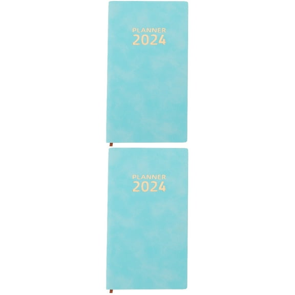 WRISTBIQUE 2pcs Green Planner English Notebook Office Supply for Students Teachers