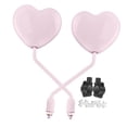 thumbnail image 1 of 2 Pieces Scooter Side Mirrors Motorbike Mirrors Adjustable Wide View Pink Replacement Parts for Left Right Sides, 1 of 9
