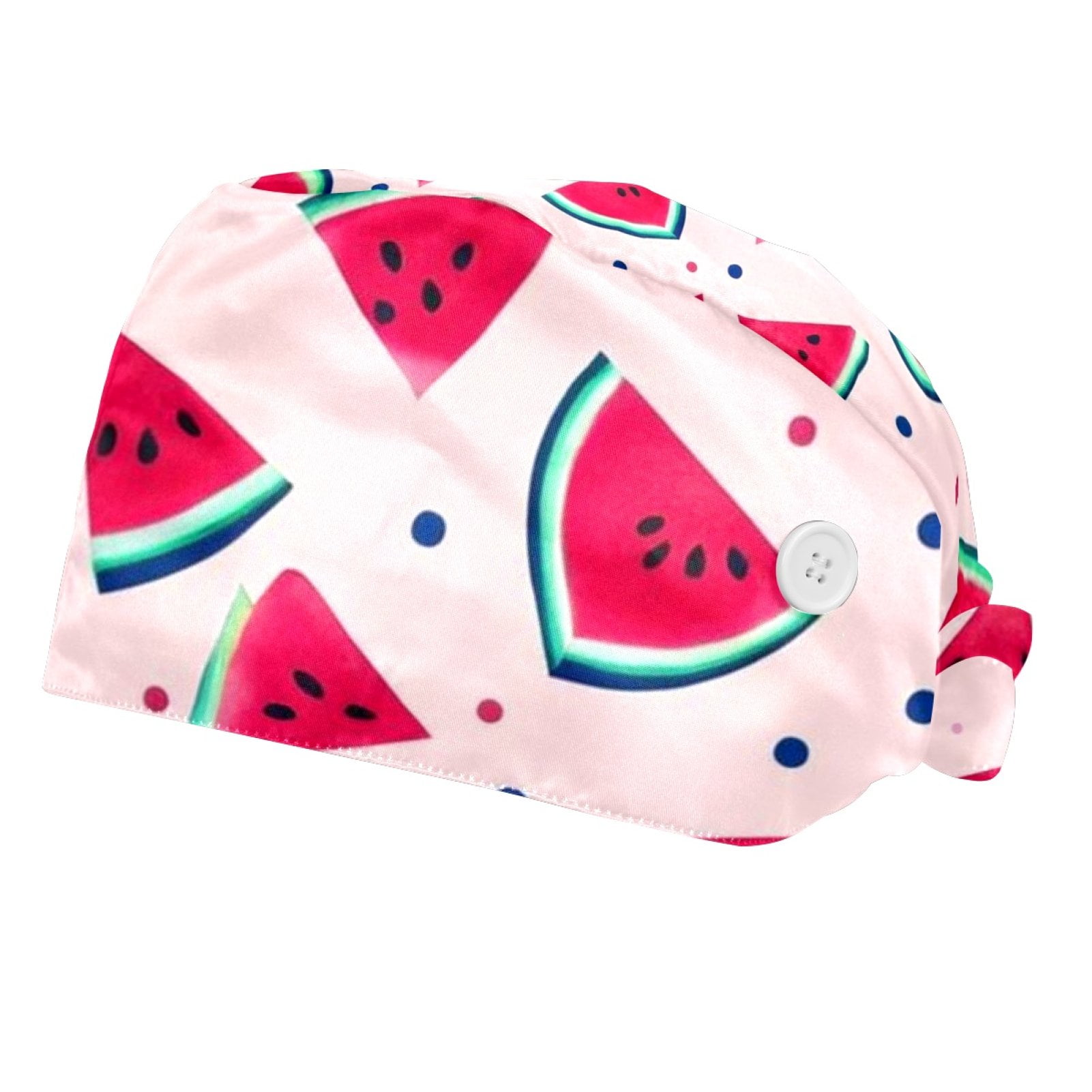 2 Pieces，Scrub caps women,watermelon fruits,Scrub cap,Nurse hat,For