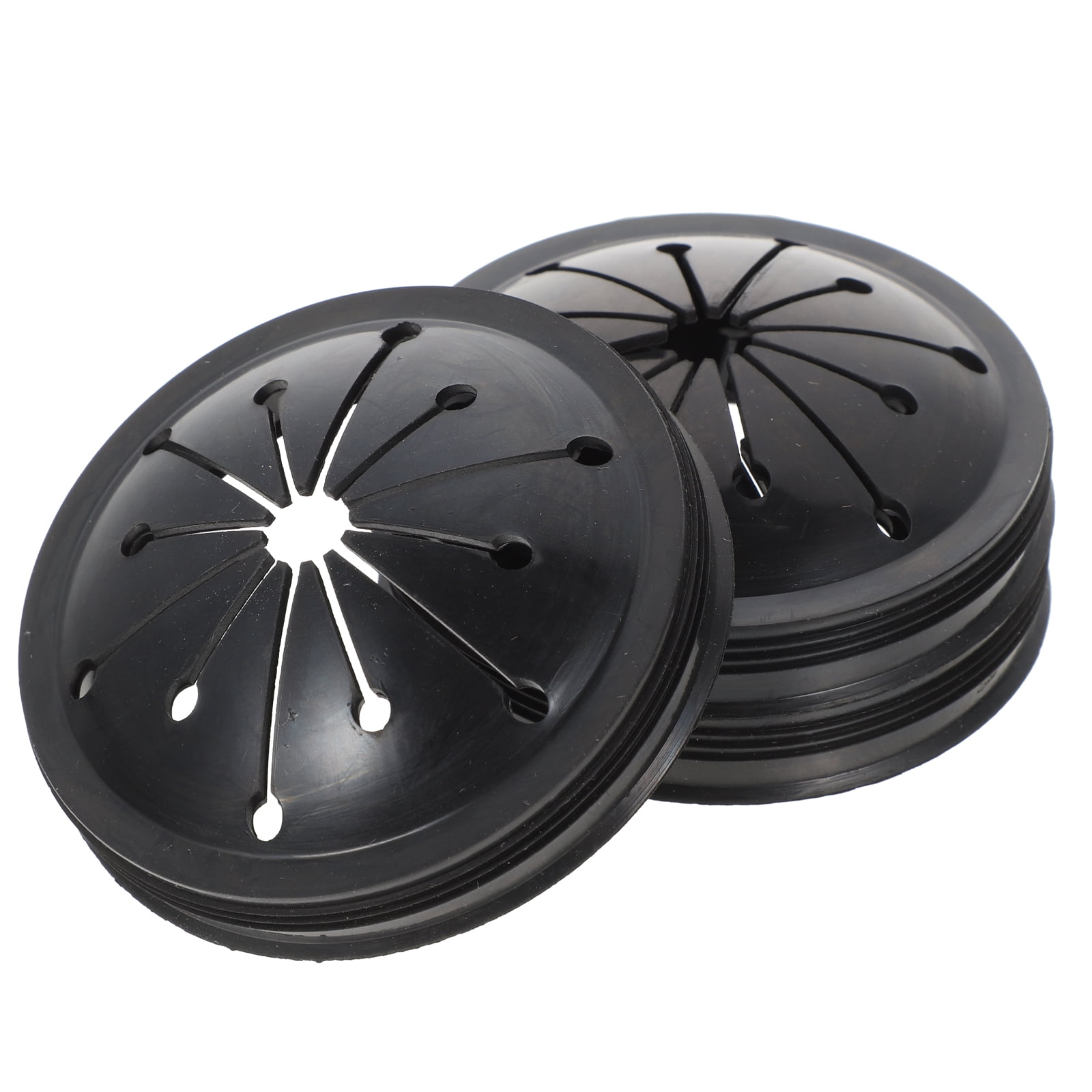 2 Pieces Sealed Splash Guard Food Sink Drain Cover Black - Walmart.com