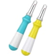thumbnail image 1 of 2 Pieces Seam Rippers for Sewing, Sharp Seam Ripper Tools for Sewing/Crafting/Embroidery with Ergonomic Handles and Safety Cap (Green;Yellow), 1 of 5